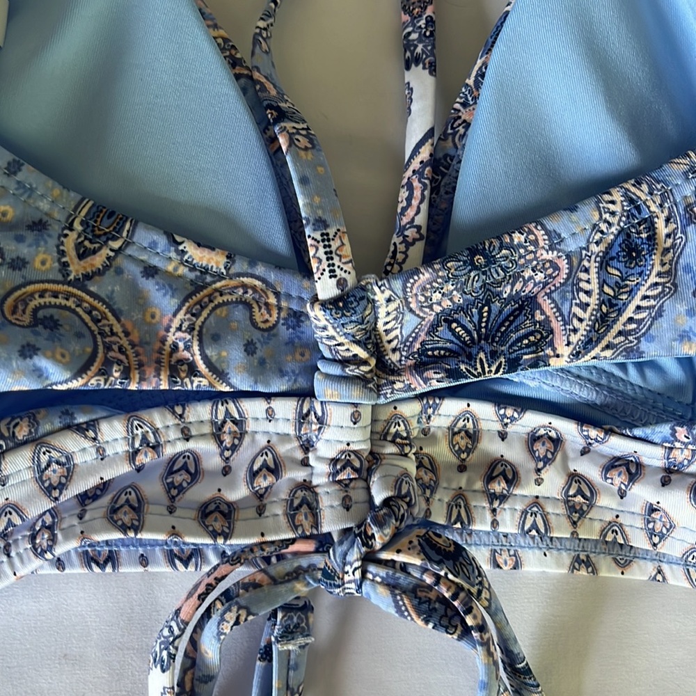 Lucky Brand Blossom Banded Bralette Bikini Top TOP ONLY size L NWT - Picture 7 of 9